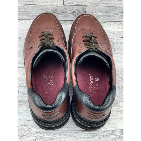 Rockport ProWalker Men\'s Brown Leather Lace Up Comfort‎ Walking Shoes Size 10 main image 3
